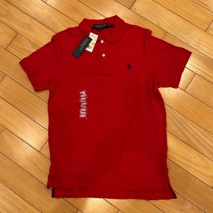 NWT RED SHORT SLEEVE POLO SHIRT
